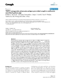 Báo cáo y học: "TRPV1 antagonists attenuate antigen-provoked cough in ovalbumin sensitized guinea pigs"