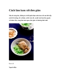 Cách làm kem xôi đơn giản