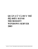 Quản lý và duy trì hệ điều hành microsoft windows server 2003