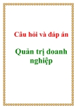 Câu hỏi và đáp án môn quản trị doanh nghiệp