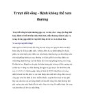 Trượt đốt sống - Bệnh không thể xem thường