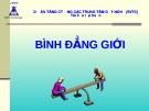 Bài giảng Bình đẳng giới (60 trang)