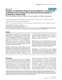 Báo cáo y học: "Duration of salmeterol-induced bronchodilation in mechanically ventilated chronic obstructive pulmonary disease patients: a prospective clinical study"