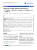 Báo cáo y học: "Cost-effectiveness of continuous glucose monitoring and intensive insulin therapy for type 1 diabetes"