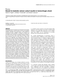 Báo cáo y học: "Bench-to-bedside review: Latest results in hemorrhagic shock"