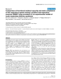 Báo cáo y học: "Comparison of functional residual capacity and static compliance of the respiratory system during a positive end-expiratory pressure (PEEP) ramp procedure in an experimental model of acute respiratory distress syndrome"