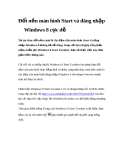 i nền màn hình Start và đăng nhập Windows 8 cực dễ