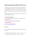 Mang ứng dụng Foobar2000 sang Mac/Linux