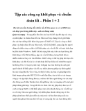 Tập các công cụ khôi phục và chuẩn đoán lỗi – Phần 1 + 2