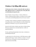 Windows 8 tự động diệt malware