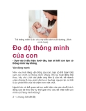 Đo độ thông minh của con