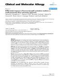 Báo cáo y học: "Differential response of human basophil activation markers: a multi-parameter flow cytometry approach"