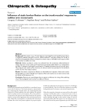 Báo cáo y học: "Influence of static lumbar flexion on the trunk muscles' response to sudden arm movements"