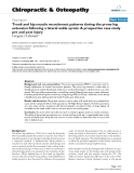 Báo cáo y học: "Trunk and hip muscle recruitment patterns during the prone leg extension following a lateral ankle sprain: A prospective case study pre and post injury"