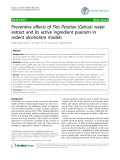 Báo cáo y học: "Preventive effects of Flos Perariae (Gehua) water extract and its active ingredient puerarin in rodent alcoholism models"