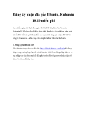 Đăng ký nhận đĩa gốc Ubuntu, Kubuntu 10.10 miễn phí