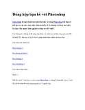 Đóng hộp bạn bè với Photoshop