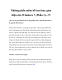 Những phần mềm hỗ trợ thay giao diện cho Windows 7 (Phần 1)...!!!