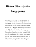 Hỗ trợ điều trị viêm bàng quang