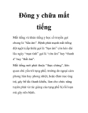 Ðông y chữa mất tiếng