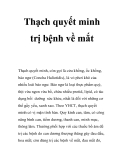 Thạch quyết minh trị bệnh về mắt