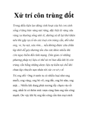 Xử trí côn trùng đốt