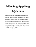 Món ăn giúp phòng bệnh cúm
