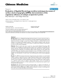 Báo cáo y học: "Evaluation of Applied Kinesiology meridian techniques by means of surface electromyography (sEMG): demonstration of the regulatory influence of antique acupuncture points"