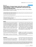 Báo cáo y học: "Resuscitation of haemorrhagic shock with normal saline vs. lactated Ringer's: effects on oxygenation, extravascular lung water and haemodynamics"
