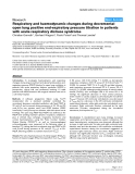 Báo cáo y học: "Respiratory and haemodynamic changes during decremental open lung positive end-expiratory pressure titration in patients with acute respiratory distress syndrome"