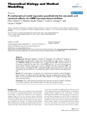 Báo cáo y học: "A mathematical model separates quantitatively the cytostatic and cytotoxic effects of a HER2 tyrosine kinase inhibitor"