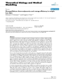 Báo cáo y học: " Nonequilibrium thermodynamics and energy efficiency in weight loss diets"