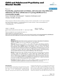 Báo cáo y học: "Continuity, psychosocial correlates, and outcome of problematic substance use from adolescence to young adulthood in a community sample"