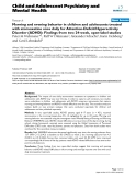Báo cáo y học: "Morning and evening behavior in children and adolescents treated with atomoxetine once daily for Attention-Deficit/Hyperactivity Disorder (ADHD): Findings from two 24-week, open-label studie"