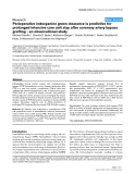 Báo cáo y học: "Perioperative indocyanine green clearance is predictive for prolonged intensive care unit stay after coronary artery bypass grafting - an observational study"