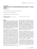 Báo cáo y học: "Unraveling the role of high mobility group box protein 1 in severe traum"