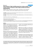 Báo cáo y học: "Early release of high mobility group box nuclear protein 1 after severe trauma in humans: role of injury severity and tissue hypoperfusion"