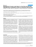 Báo cáo y học: "Management of severe crush injury in a front-line tent ICU after 2008 Wenchuan earthquake in China: an experience with 32 cases"
