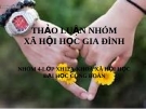 ĐỀ TÀI: XÃ HỘI HỌC GIA ĐÌNH