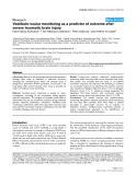 Báo cáo y học: "Vestibulo-ocular monitoring as a predictor of outcome after severe traumatic brain injury"