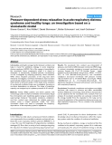 Báo cáo y học: "Pressure-dependent stress relaxation in acute respiratory distress syndrome and healthy lungs: an investigation based on a viscoelastic model"