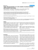Báo cáo y học: "Argon: Neuroprotection in in vitro models of cerebral ischemia and traumatic brain injury"