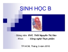 SINH HỌC TẾ BÀO VÀ HÓA SINH