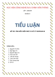 Tiểu luận đề tài: Tìm hiểu kiến trúc vi xử lý Pentium M