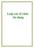 Luật về các tổ chức tín dụng