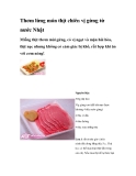 Thơm lừng món thịt chiên vị gừng từ nước Nhật