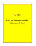 Đề tài: Chiến lược kinh doanh sản phẩm Trà thảo mộc Dr Thanh