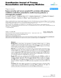 Báo cáo y học: "Injury severity and serum amyloid A correlate with plasma oxidation-reduction potential in multi-trauma patients: a retrospective analysis"