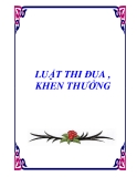 LUẬT THI ĐUA , KHEN THƯỞNG