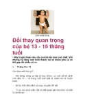 Đổi thay quan trọng của bé 13 - 15 tháng tuổi